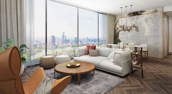 Bán 3 Phòng Ngủ Cove Residences tầng cao 158m2 | Empire City | View sông trực diện Quận 1| T2.1X.02